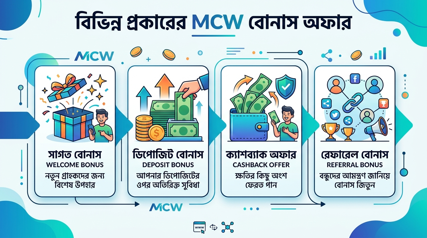 বিভিন্ন প্রকারের MCW বোনাস অফার