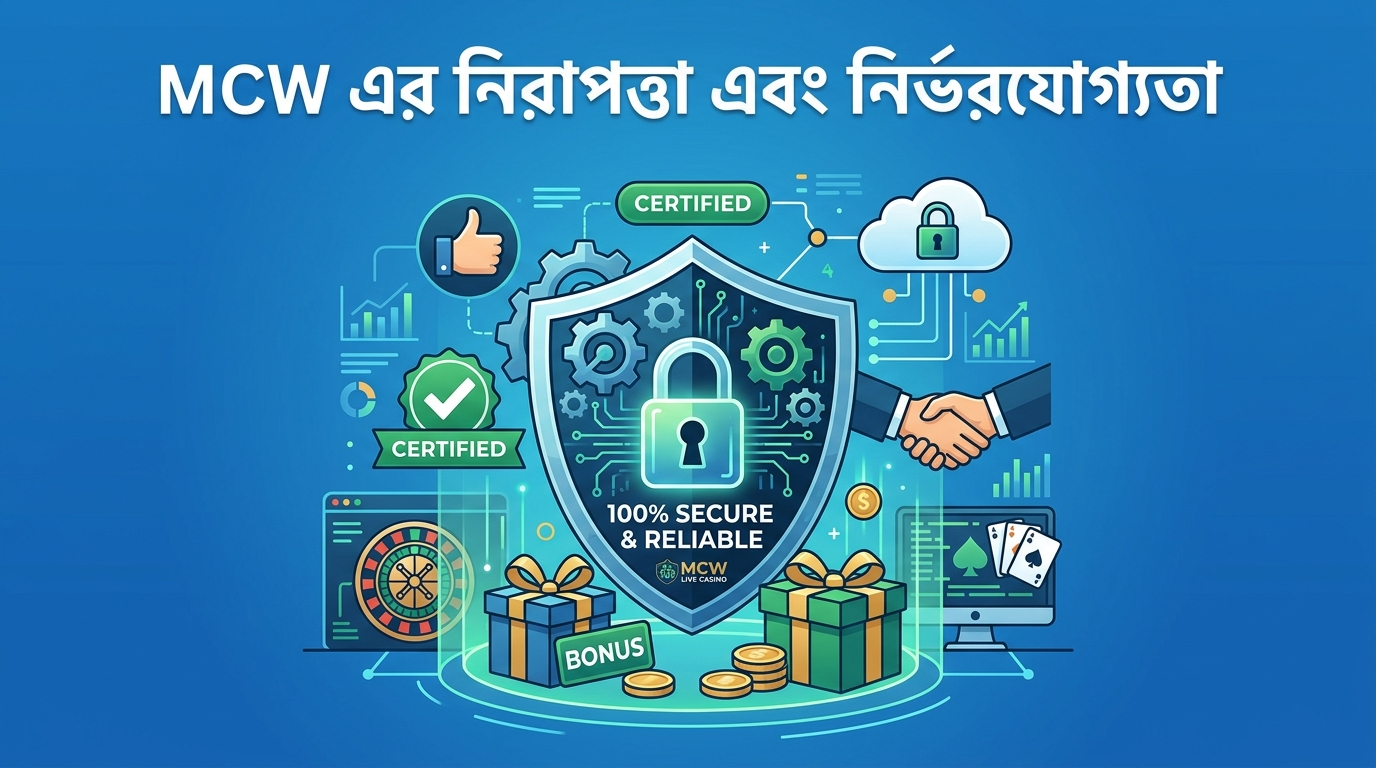 MCW live casino bonus এর নিরাপত্তা